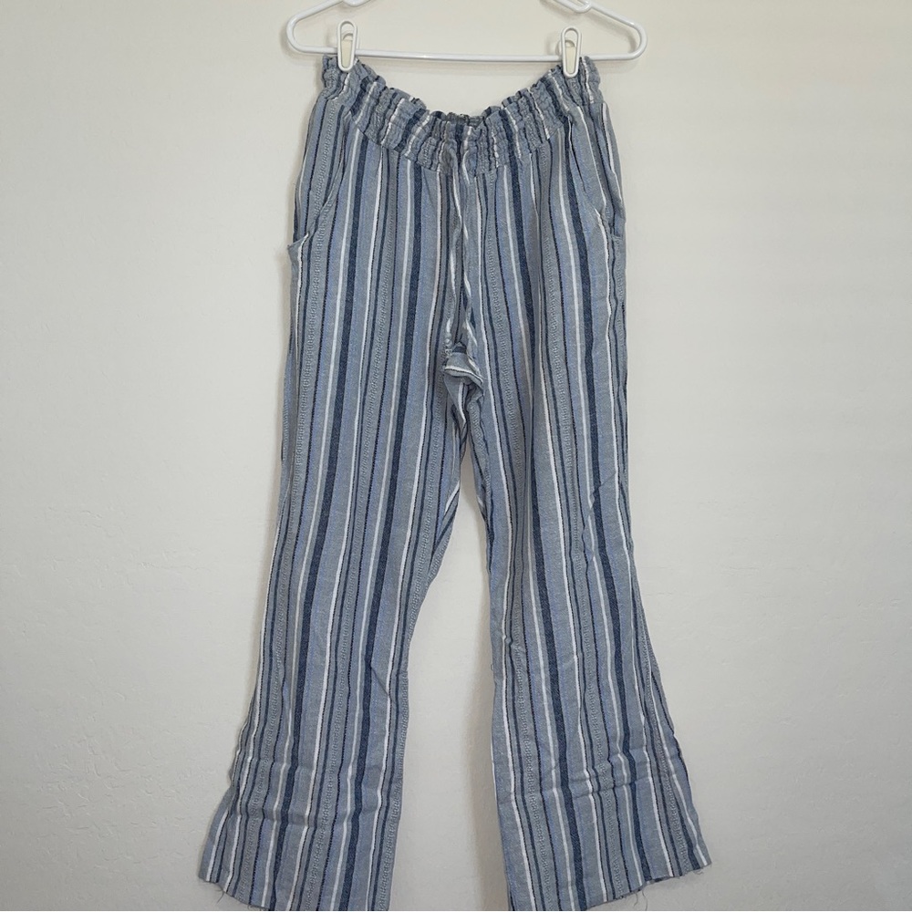 Indigo Rein Beachy Boho Linen Rayon Blend Pants